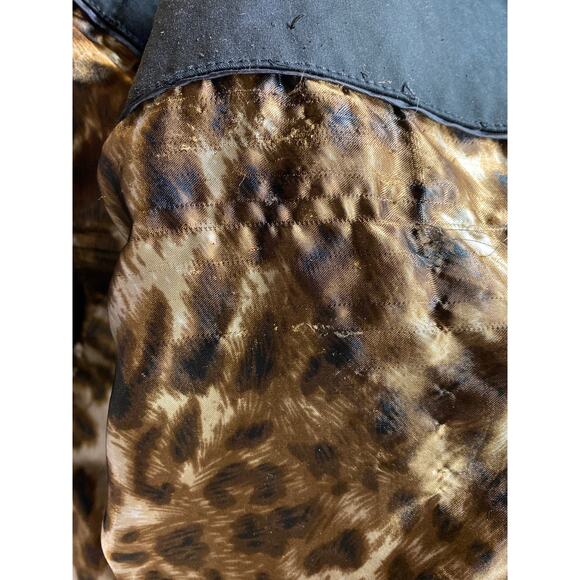 Sam Edelman Size M Double Breasted Trench Coat Black Embellished Studded Edgy - Picture 7 of 9